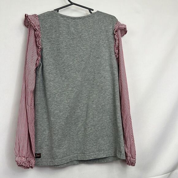 Matilda Jane long sleeve embroidered floral wolf top size 10 EUC - Picture 6 of 8